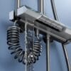 Luxury Digital Thermostatic Shower System with LED & Rainfall Head