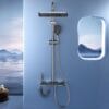 Luxury Digital Thermostatic Shower System with LED & Rainfall Head
