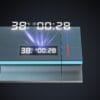 Gun Grey Digital LED Thermostatic Shower System with Waterfall Spout