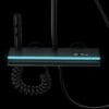 Gun Grey Digital LED Thermostatic Shower System with Waterfall Spout