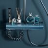 Gun Grey Digital LED Thermostatic Shower System with Waterfall Spout