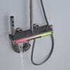 Luxury Gun Grey Digital Thermostatic Shower System with LED Display