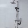 Luxury Gun Grey Digital Thermostatic Shower System with LED Display