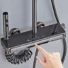 Luxury Gun Grey Digital Thermostatic Shower System with LED Display