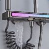 Luxury Gun Grey Digital Thermostatic Shower System with LED Display