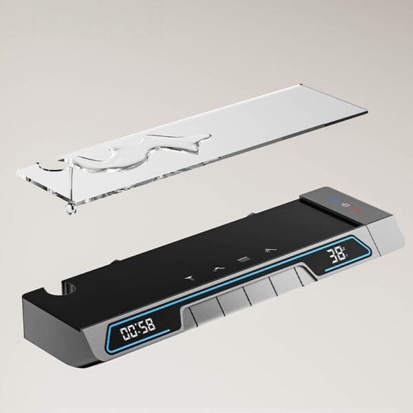 Gun Grey Thermostatic Digital Shower System with LED Display