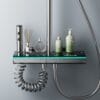 Premium Gun Grey Digital Thermostatic Shower System with LED & Waterfall