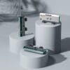 Premium Gun Grey Digital Thermostatic Shower System with LED & Waterfall