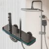Luxury Digital LED Thermostatic Shower System with Waterfall Spout & Multi-Function Spray