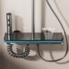 Luxury Digital LED Thermostatic Shower System with Waterfall Spout & Multi-Function Spray