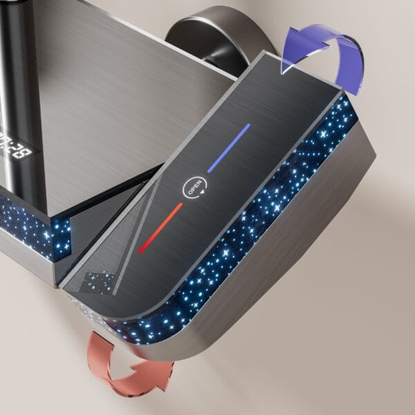 Luxury Digital LED Shower System with Integrated Shelf