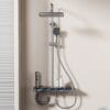 Luxury Digital LED Shower System with Integrated Shelf