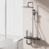 Luxury Digital LED Shower System with Integrated Shelf