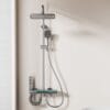 Gun Grey Smart Digital Rainfall Shower System
