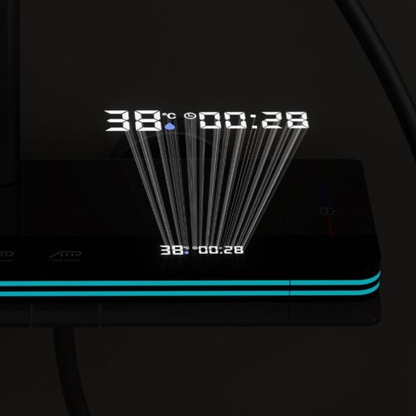 Luxury Gun Grey Smart Digital Shower System with Thermostatic Mixer