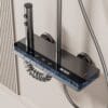 Premium Gun Grey Digital LED Shower System with Waterfall & Rainfall