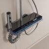 Premium Gun Grey Digital LED Shower System with Waterfall & Rainfall