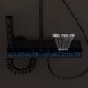 Premium Gun Grey Digital LED Shower System with Waterfall & Rainfall