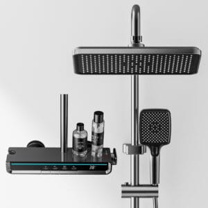 Zenith Gun Grey Smart Digital Rainfall & Handheld Shower System