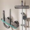 Modern Smart Digital Shower System with Waterfall Spout - Gun Grey