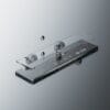 Gun Grey Smart Digital Thermostatic Shower System with Rainfall & Waterfall