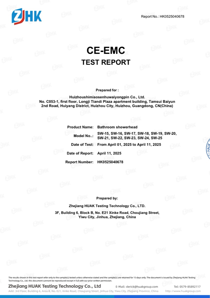 Blurred EMC report preview